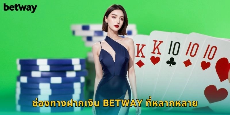 ฝากเงิน BETWAY รวดเร็วปลอดภัยหลายช่องทาง 1 ช่องทางฝากเงิน BETWAY ที่หลากหลาย